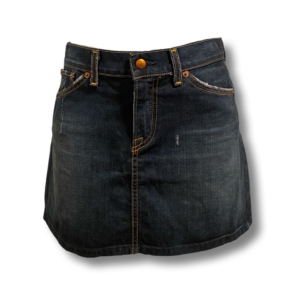 authentic VINTAGE lucky brand a line denim mini skirt
